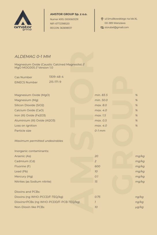 Amstor group, Природный магнезит и его производные, Украина.