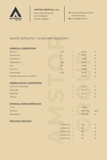 Amstor group, Magnesium carbonate mineral, Kyiv, Ukraine